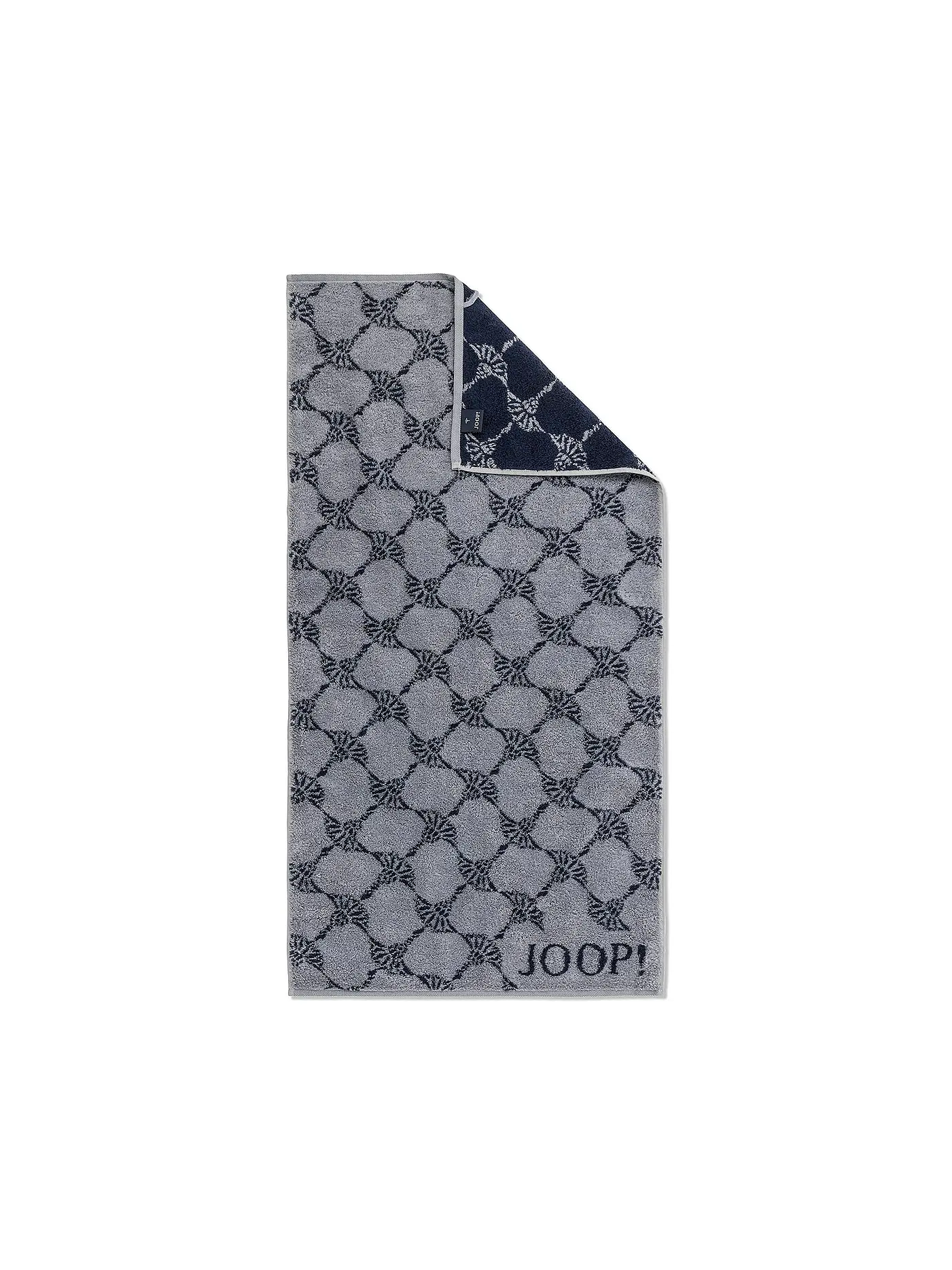 JOOP | Handtuch "Cornflower" 50x100cm (graphit) | hellblau